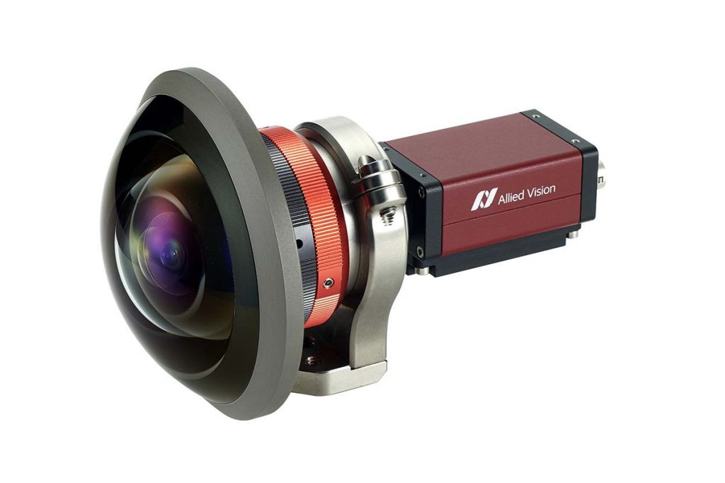 産業用カメラと魚眼レンズ（Allied Vision MantaとEntaniya Fisheye