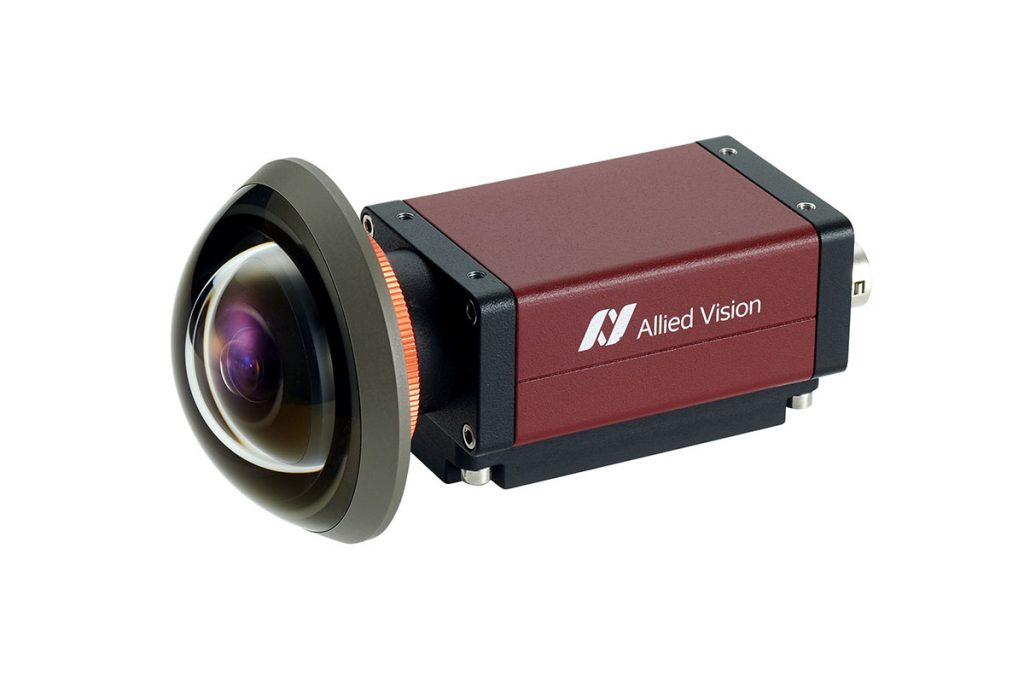 産業用カメラと魚眼レンズ（Allied Vision MantaとEntaniya Fisheye